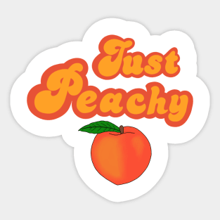Just peachy Sticker